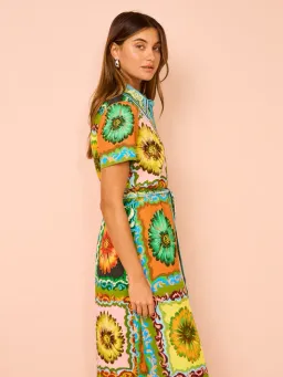 Alemais Disco Daisy Shirtdress Multi Size 8 for rent on The Volte - image 7