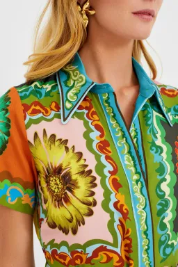 Alemais Disco Daisy Shirtdress Multi Size 8 for rent on The Volte - image 5