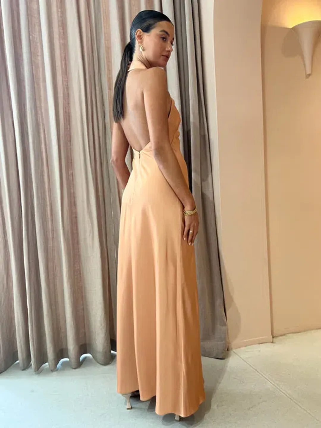 Significant Other Aida Midi Dress In Caramel Size 6 for rent on The Volte - main image