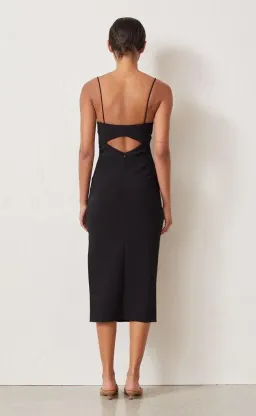 Bec & Bridge Be Mine Cut Out Midi Dress Black Size AU 6 for rent on The Volte - image 2
