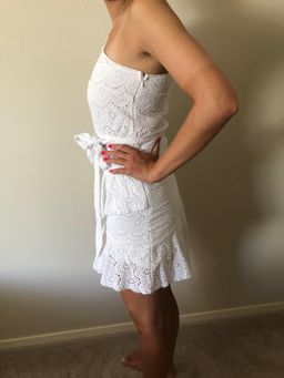 By Nicola The Eve Mini Dress White Size 8 for rent on The Volte - image 5