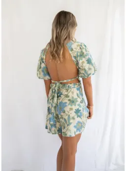 Sir the Label Celia Puff Sleeve Mini Dress Marguerite Print Size AU 8 for rent on The Volte - image 4