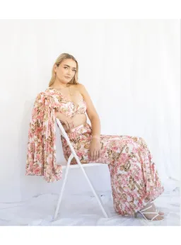 Significant Other Simone Crop and Pants Set in Floral Size AU 10 for rent on The Volte - image 4