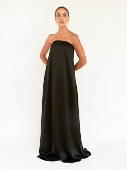 Anna Quan Delfina Maxi Dress Black Ink Size 8 for rent on The Volte - image 2