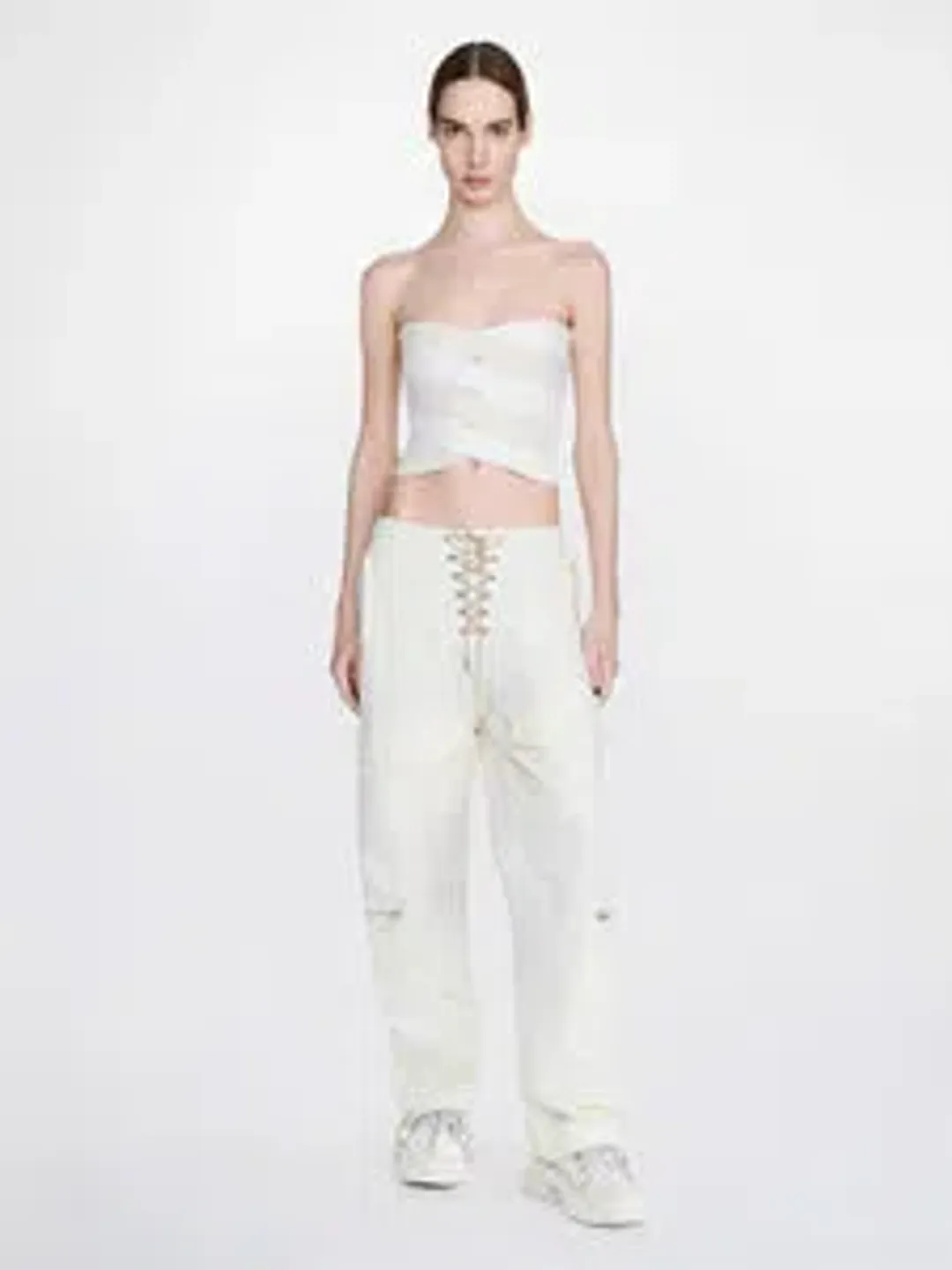 PatBO Beaded Crop Top Size 8 for rent on The Volte - main image