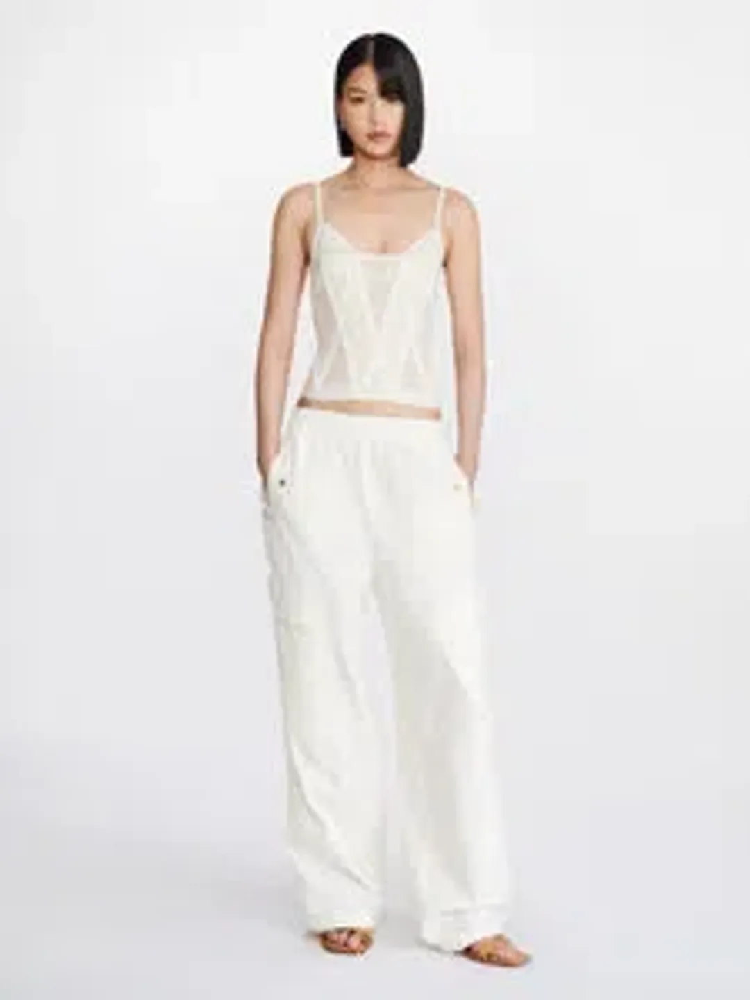 PatBO Beaded Crop Top Size 8 for rent on The Volte - main image