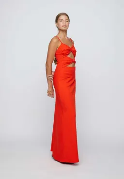 Anna Quan Natalia Maxi Cutout Dress Chili Red Size 8 for rent on The Volte - image 3