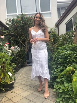 Camilla and Marc Sentry Midi Dress White for rent on The Volte - image 2