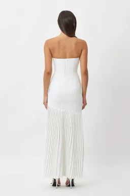 Bianca & Bridgett Mara Pleated Dress White Size 6 for rent on The Volte - image 2