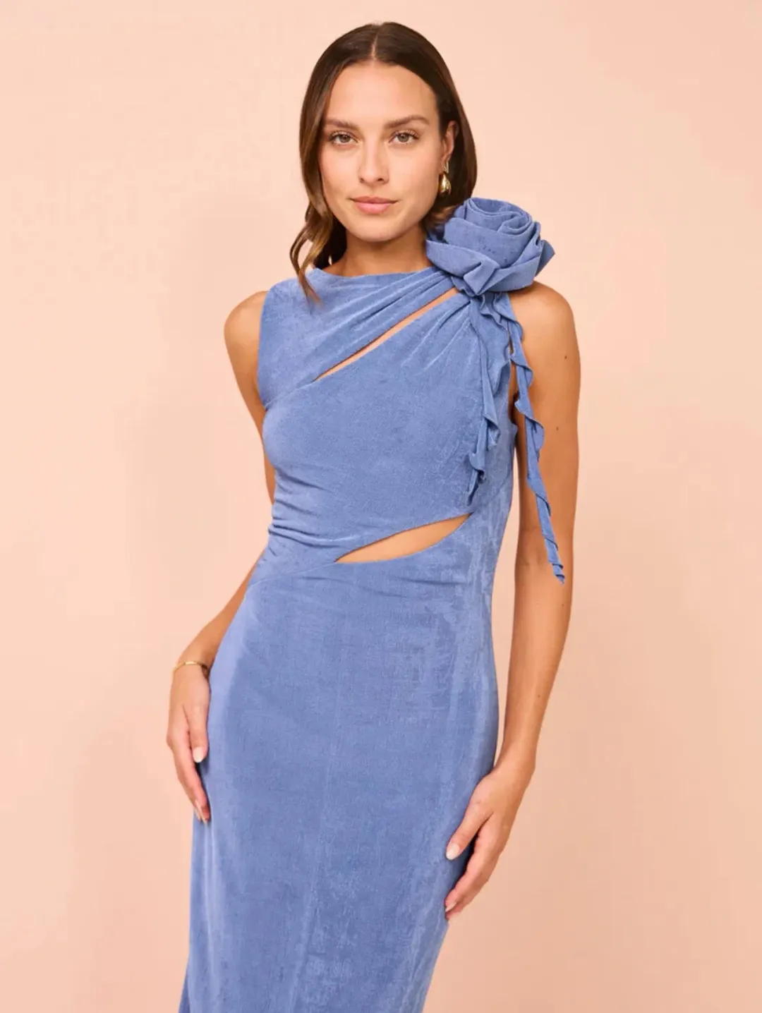 Tojhà Jolie Dress Deep Marine  Size 10 for rent on The Volte - main image