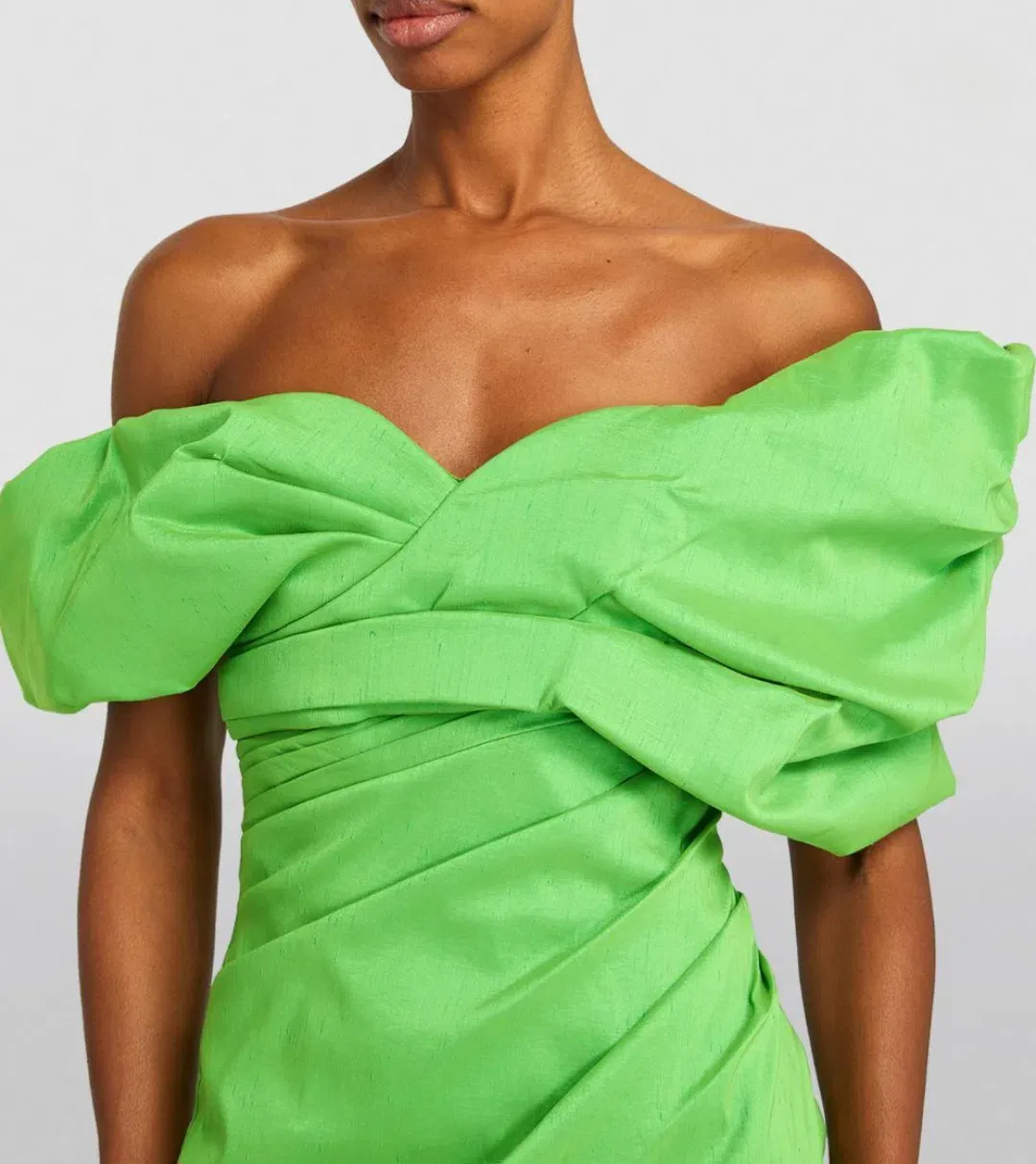 Rachel Gilbert Gia Midi Dress Green Size 3 / AU 12 for rent on The Volte - main image