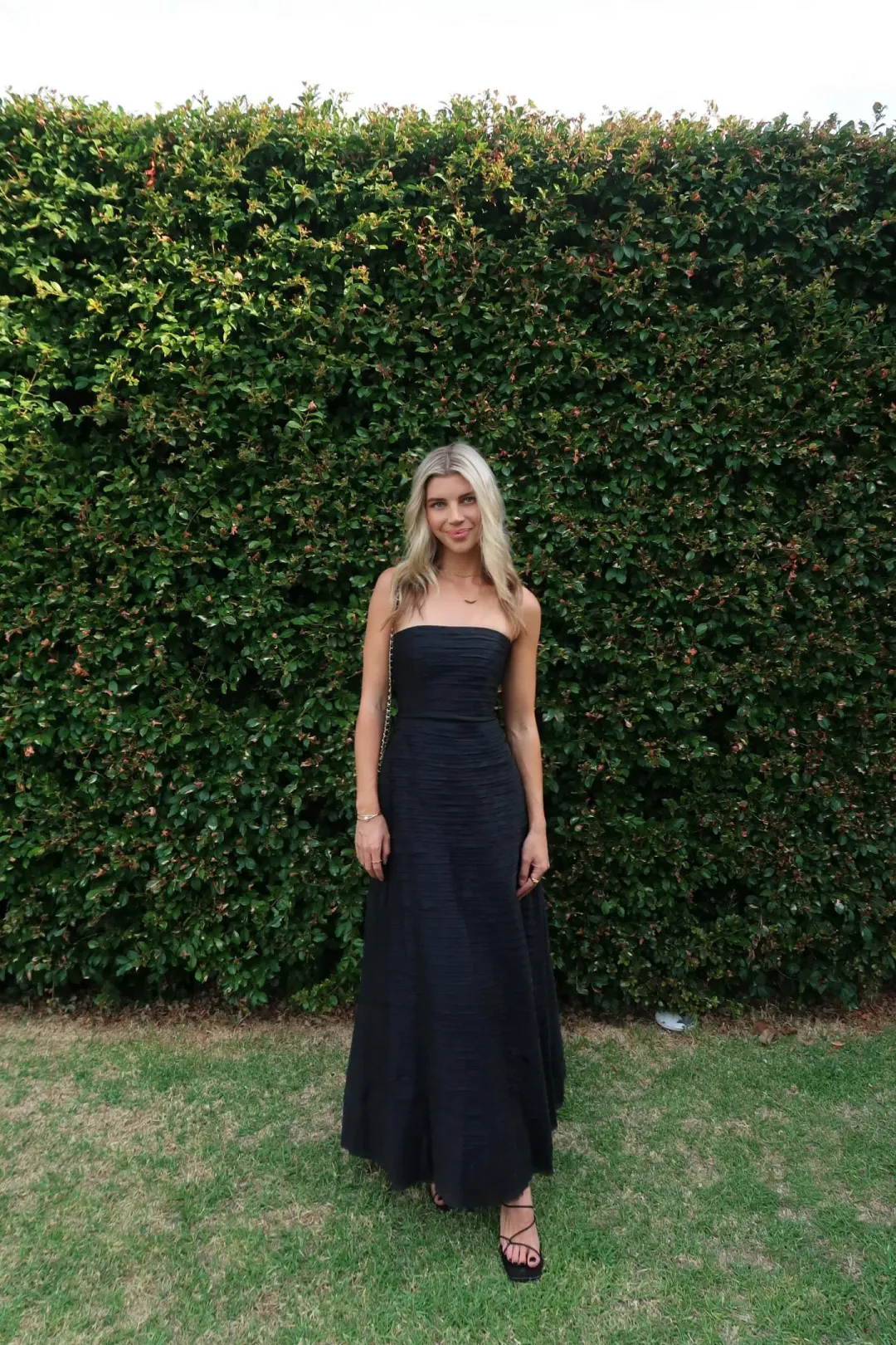 Aje Soundscape Maxi Dress Black Size 6 for rent on The Volte - main image