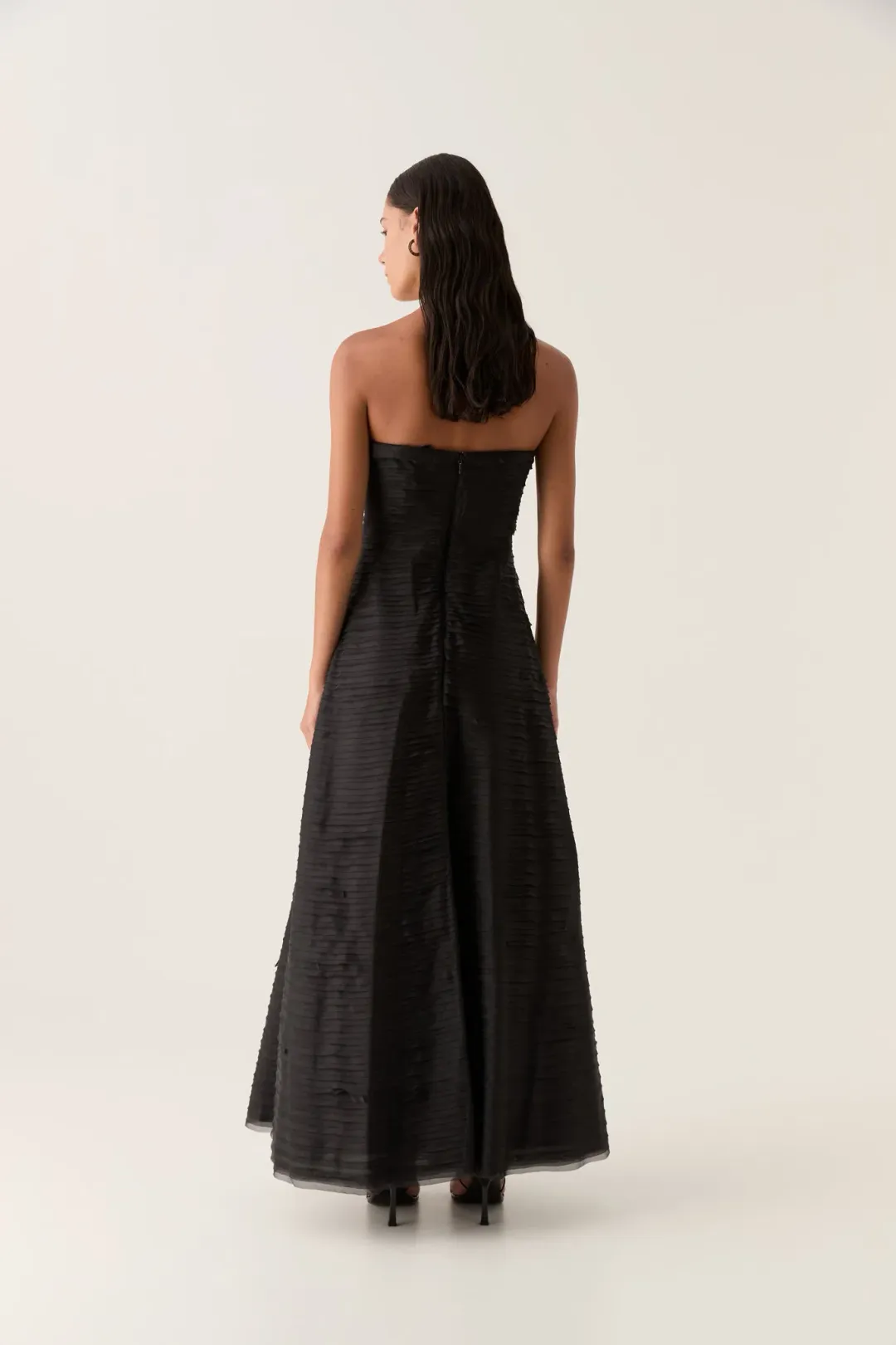 Aje Soundscape Maxi Dress Black Size 10 for rent on The Volte - main image