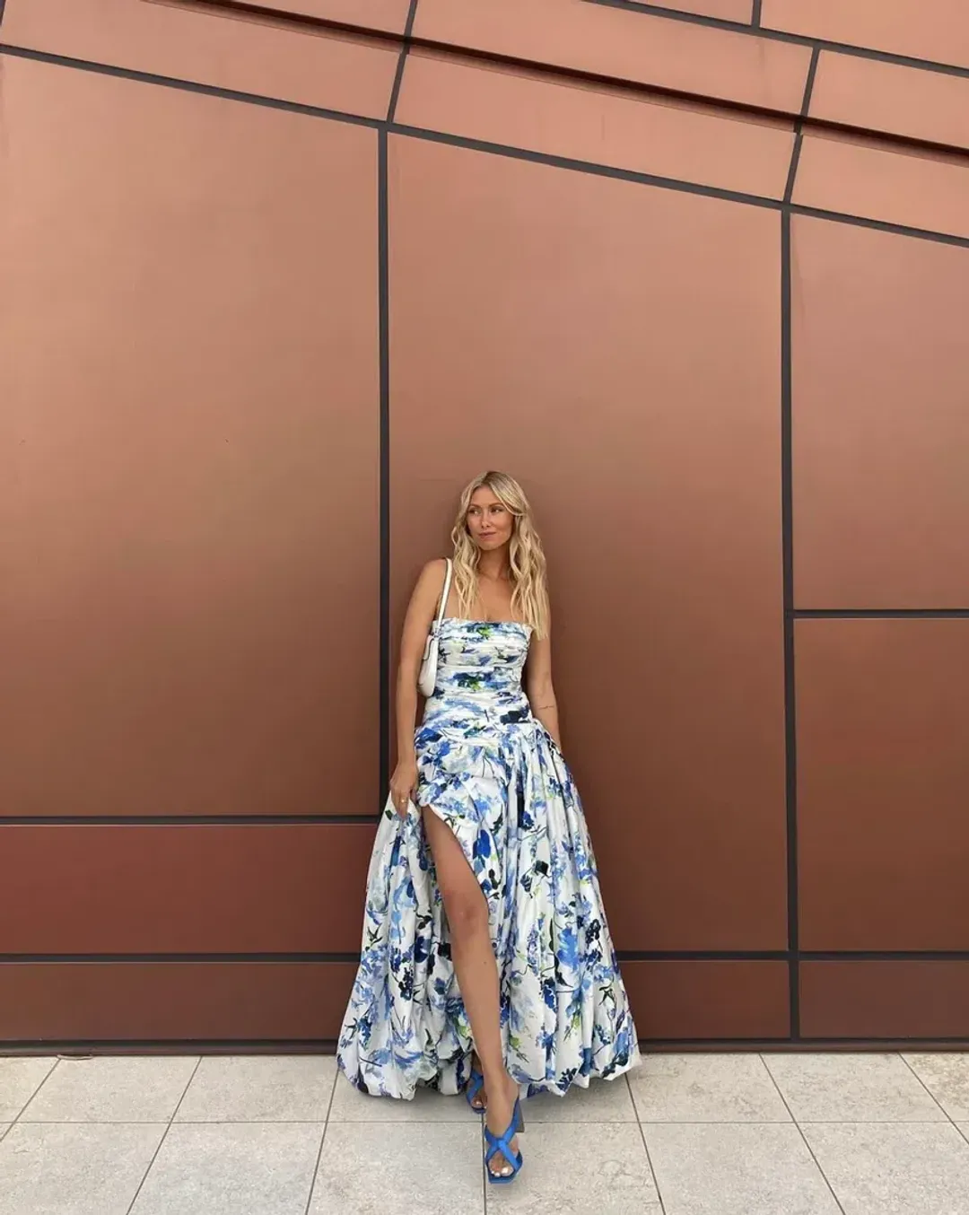 Aje Violette Bubble Hem Maxi Dress Floral Size 14 for rent on The Volte - main image