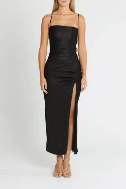 Shona Joy Thalia Midi Dress Black Size 8 for rent on The Volte - image 2