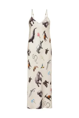Silk Laundry 90's Slip Dress in Endangered Species Size S / AU 8 for rent on The Volte - image 3