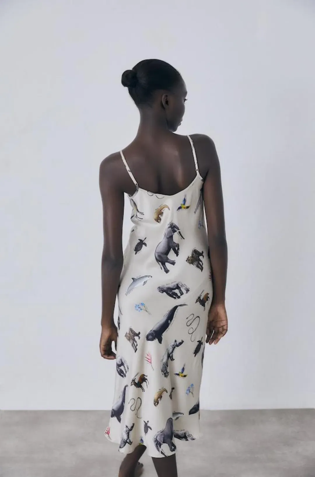 Silk Laundry 90's Slip Dress in Endangered Species Size S / AU 8 for rent on The Volte - main image