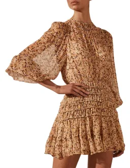 Shona Joy Colette Balloon Sleeve Mini Dress Floral Size 8 for rent on The Volte - image 3