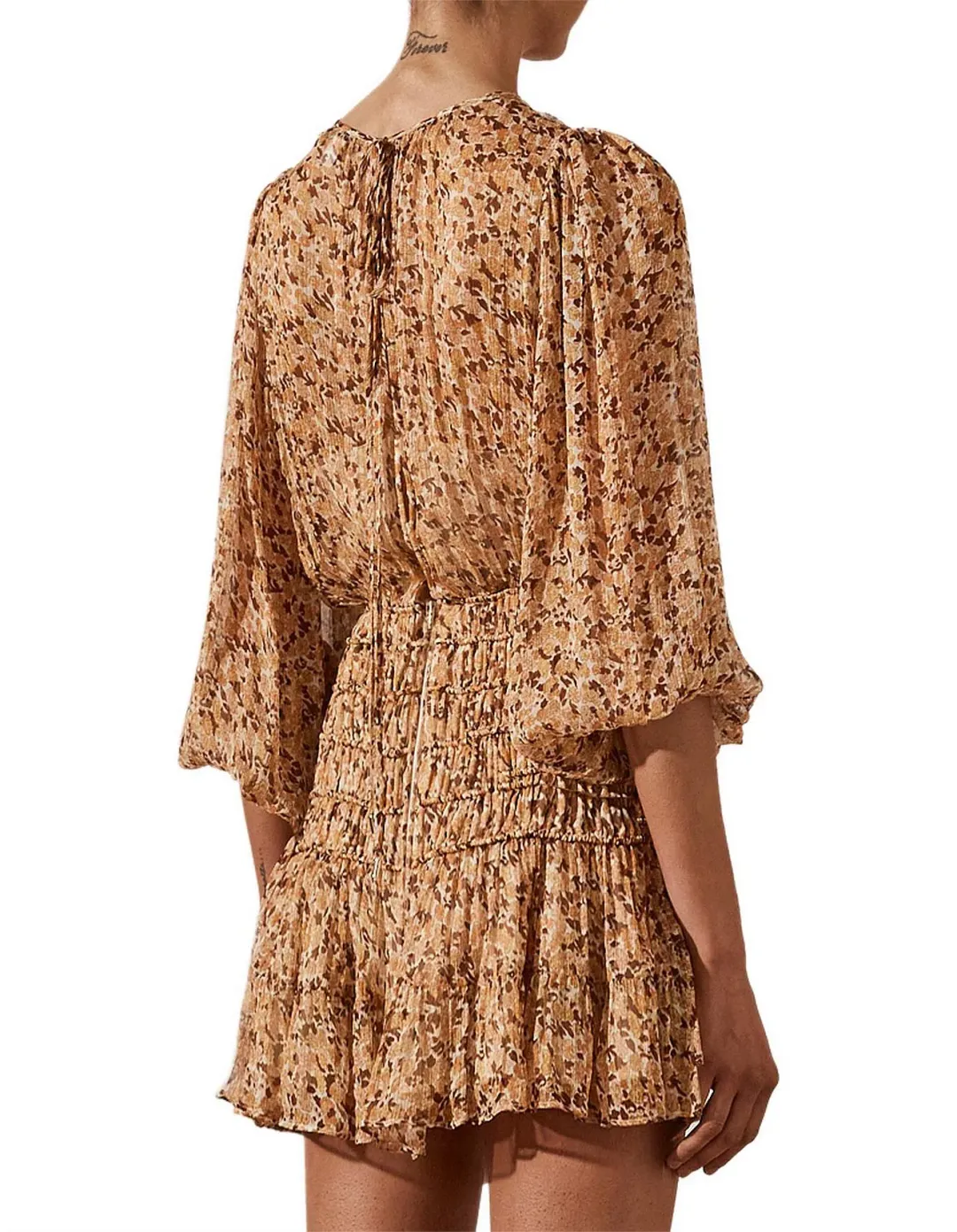 Shona Joy Colette Balloon Sleeve Mini Dress Floral Size 8 for rent on The Volte - main image