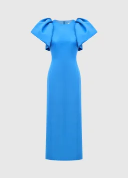 Leo Lin Lucinda Maxi Dress Steel Blue Size 14 for rent on The Volte - image 3