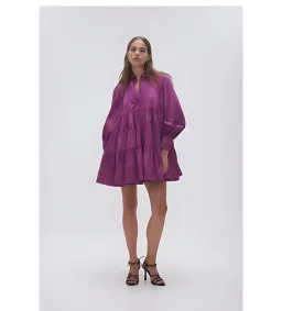 Aje Vie Smock Dress Plum Purple Size 12 for rent on The Volte - image 1