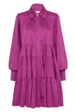Aje Vie Smock Dress Plum Purple Size 12 for rent on The Volte - image 4