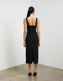 Camilla And Marc Ilona Midi Dress Black Size 12 for rent on The Volte - image 3
