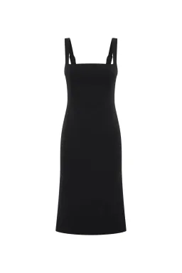 Camilla And Marc Ilona Midi Dress Black Size 12 for rent on The Volte - image 6