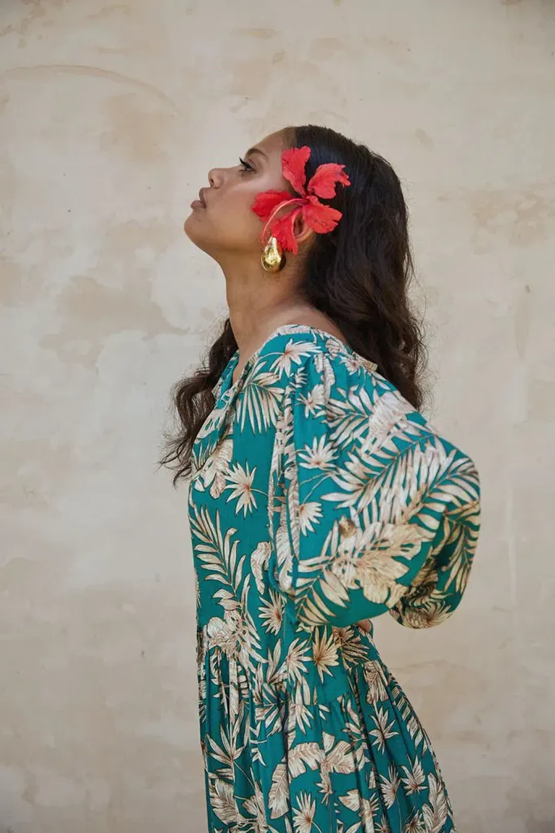 La Bohème Girls Selma Maxi Dress Lady Palm One Size for rent on The Volte - main image