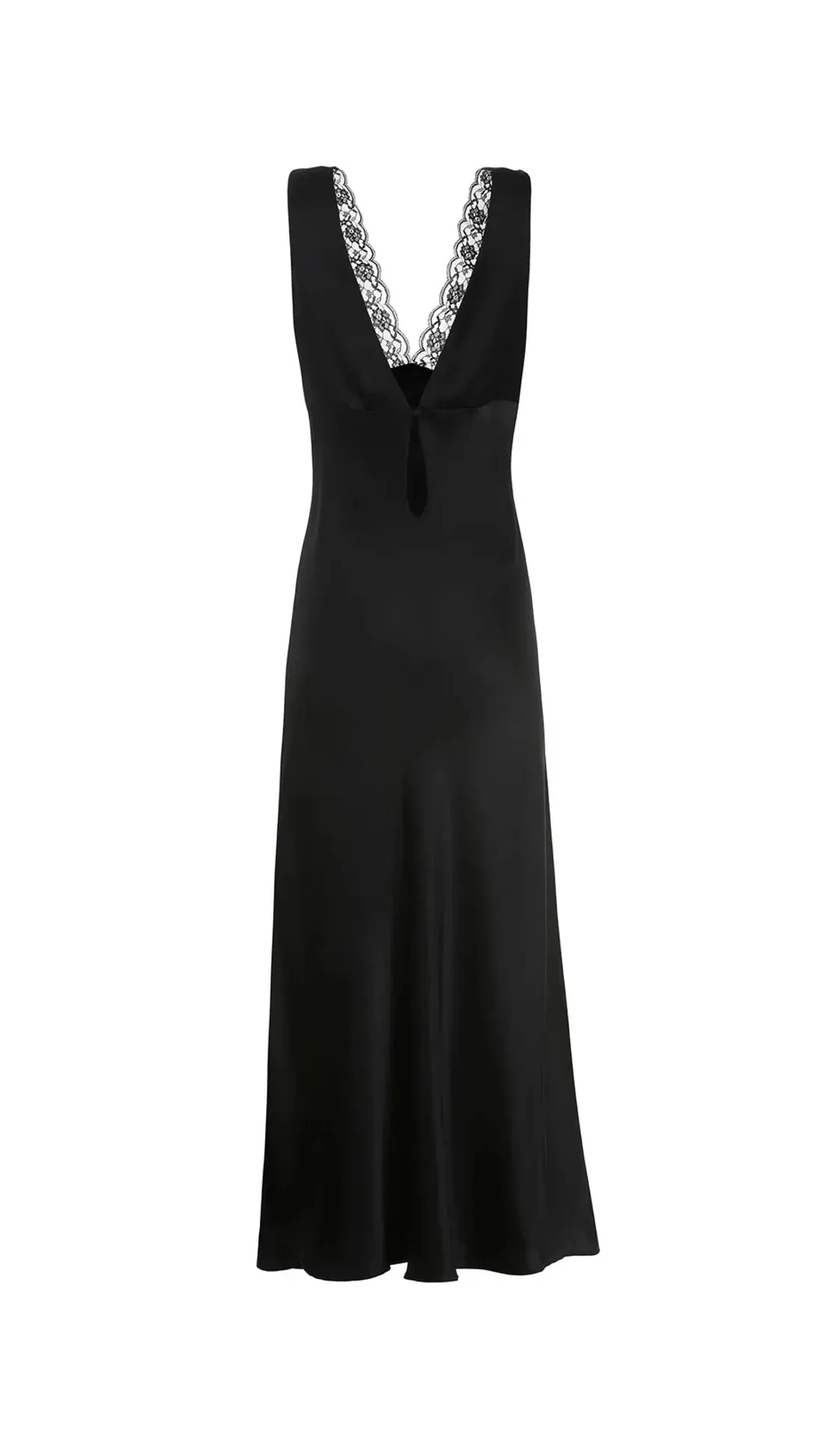 Maison Essentiele Vintage  Maxi Gown Black Size 6 for rent on The Volte - main image