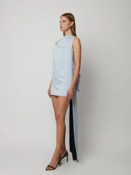 Effie Kats Nikola Mini Dress in Ice Blue Size M (AU 10) for rent on The Volte - image 1