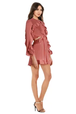 Zimmermann Winsome Flutter Playsuit Guava Size 8 for rent on The Volte - image 2