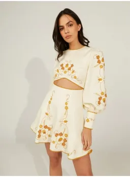 Alice McCall Lera Mini Dress Vanilla Bean Size AU 10 for rent on The Volte - image 3