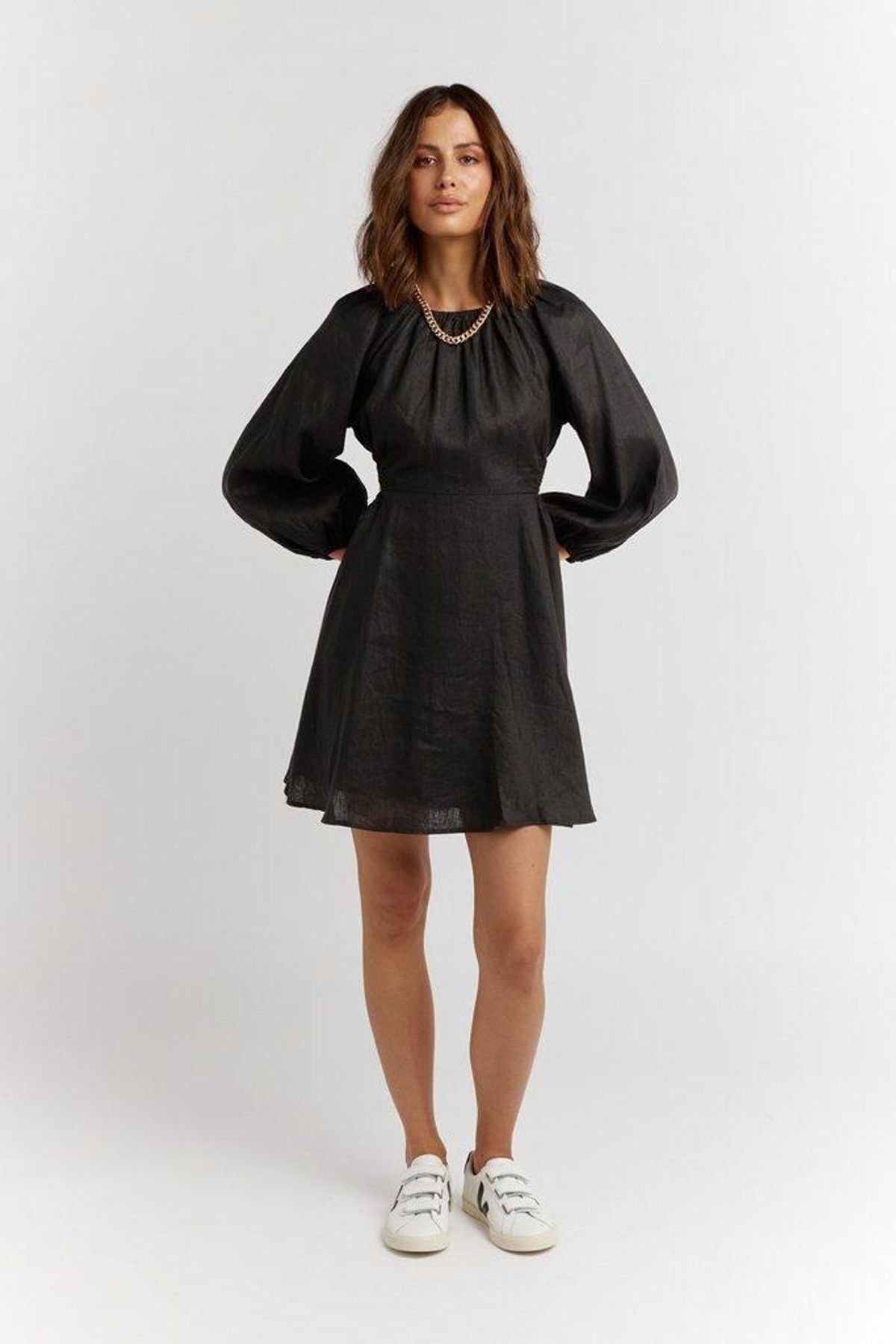 Dissh Evans linen dress for rent on The Volte - main image