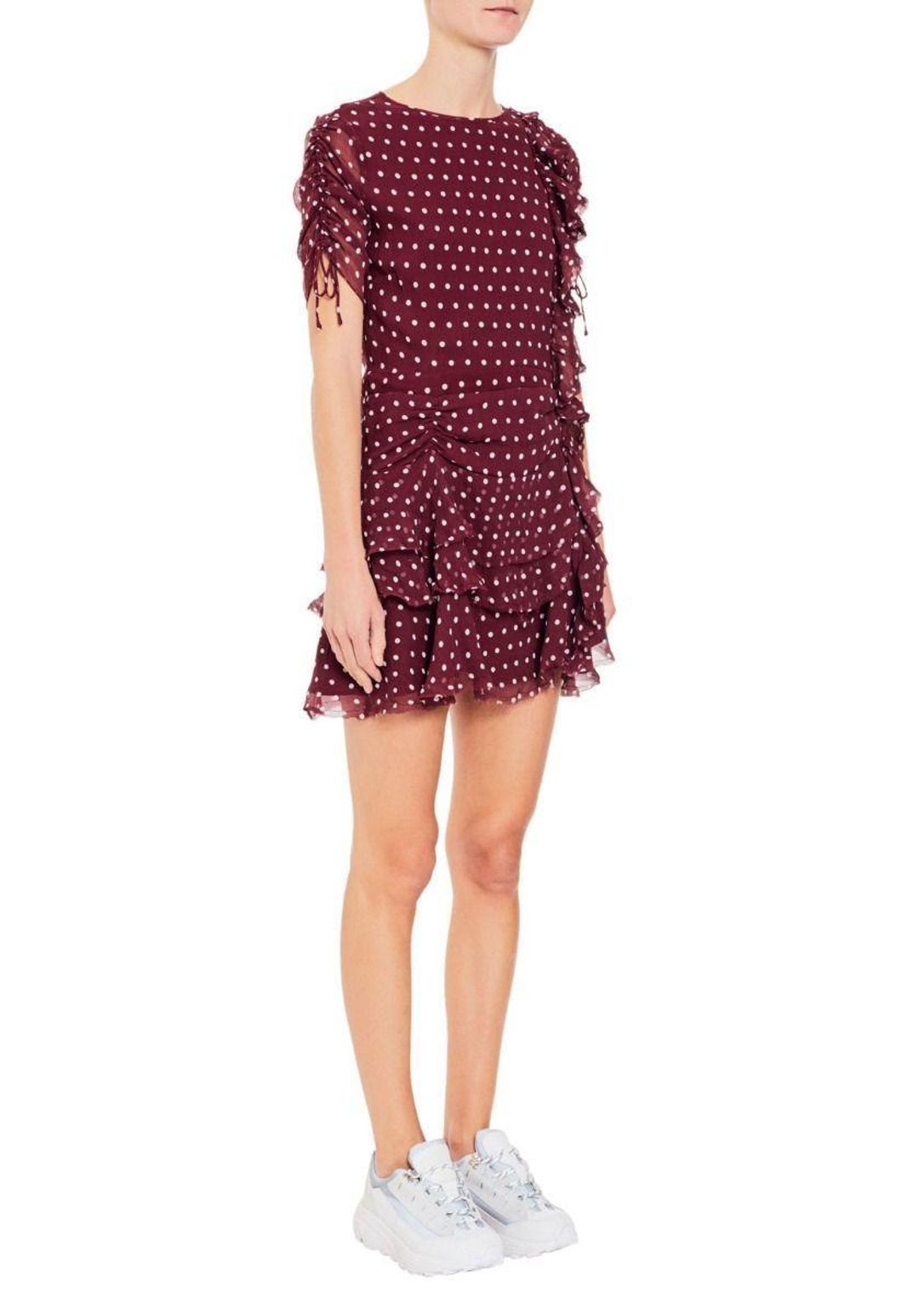 Sir the Label Marceau Dress Burgundy Size AU 8 for rent on The Volte - main image