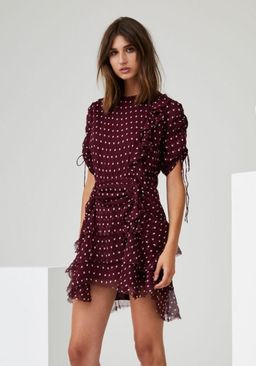 Sir the Label Marceau Dress Burgundy Size AU 8 for rent on The Volte - image 2