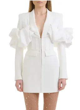Eliya the Label Sia Blazer Dress White Size 10 for rent on The Volte - image 3