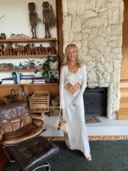 Bec & Bridge Naomi Long Sleeve Maxi Dress Ecru Size 8 for rent on The Volte - image 1