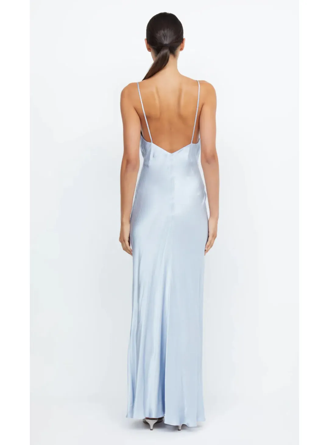 Bec & Bridge Moon Dance V Maxi Dress Dust Blue Size AU 6 for rent on The Volte - main image