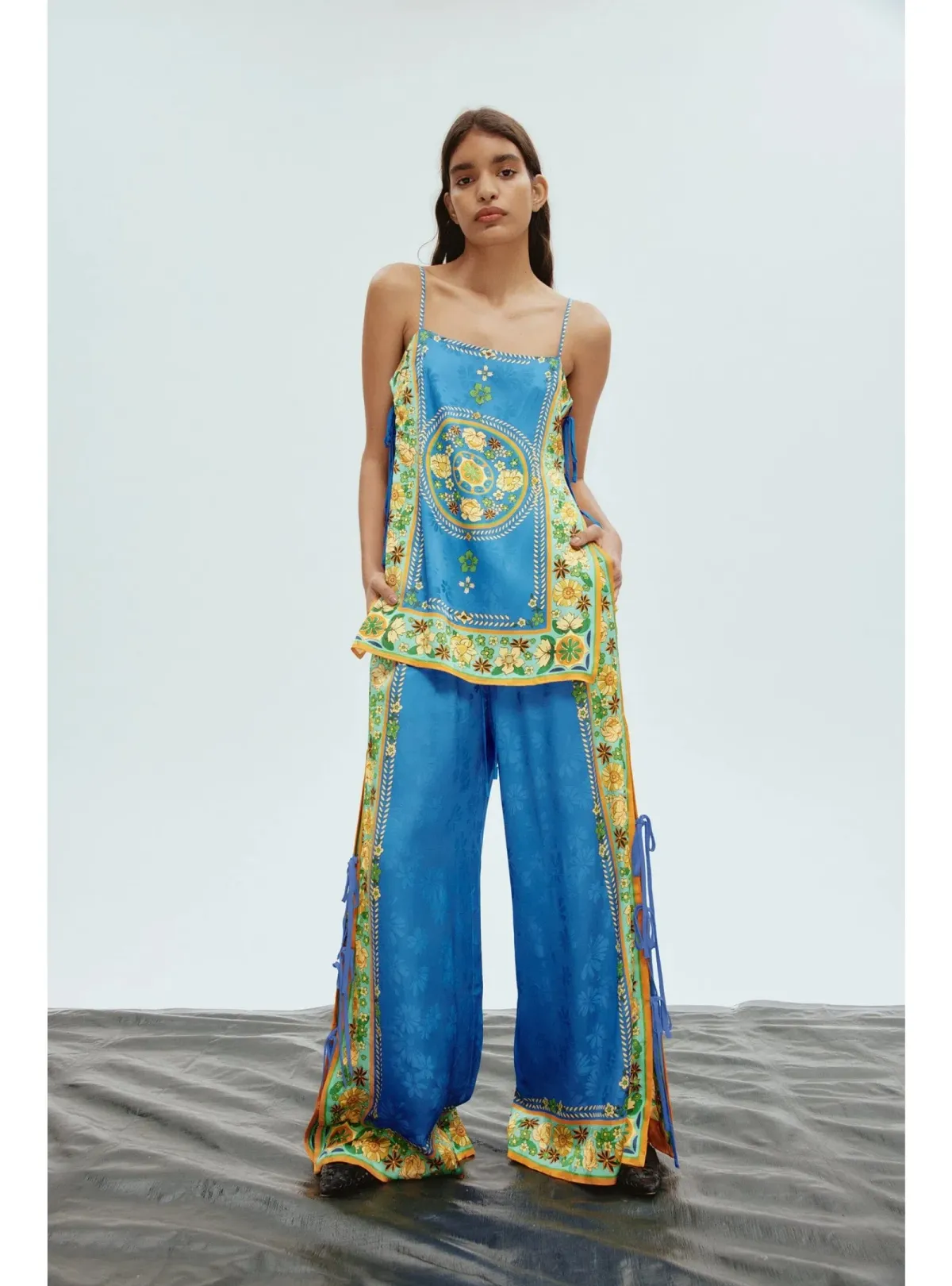 Alemais Linda Wide Leg Pant Set Size AU 8 for rent on The Volte - main image