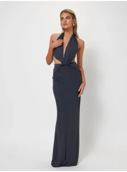 Effie Kat Harper Gown in Thunder Size M / AU 10 for rent on The Volte - image 1
