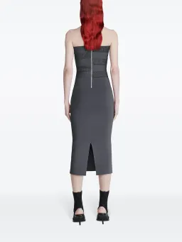 Dion Lee Reflective Interlocking Weave Midi Dress Asphalt Black Size XS / AU 6 for rent on The Volte - image 2