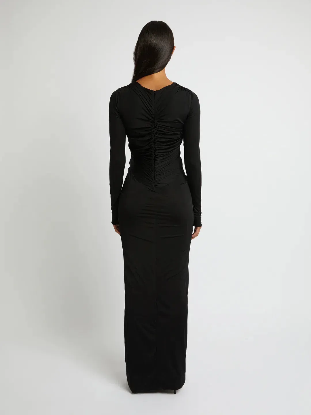 Christopher Esber Venus Long Sleeve Dress Black Size 8 / 8-10 AU for rent on The Volte - main image
