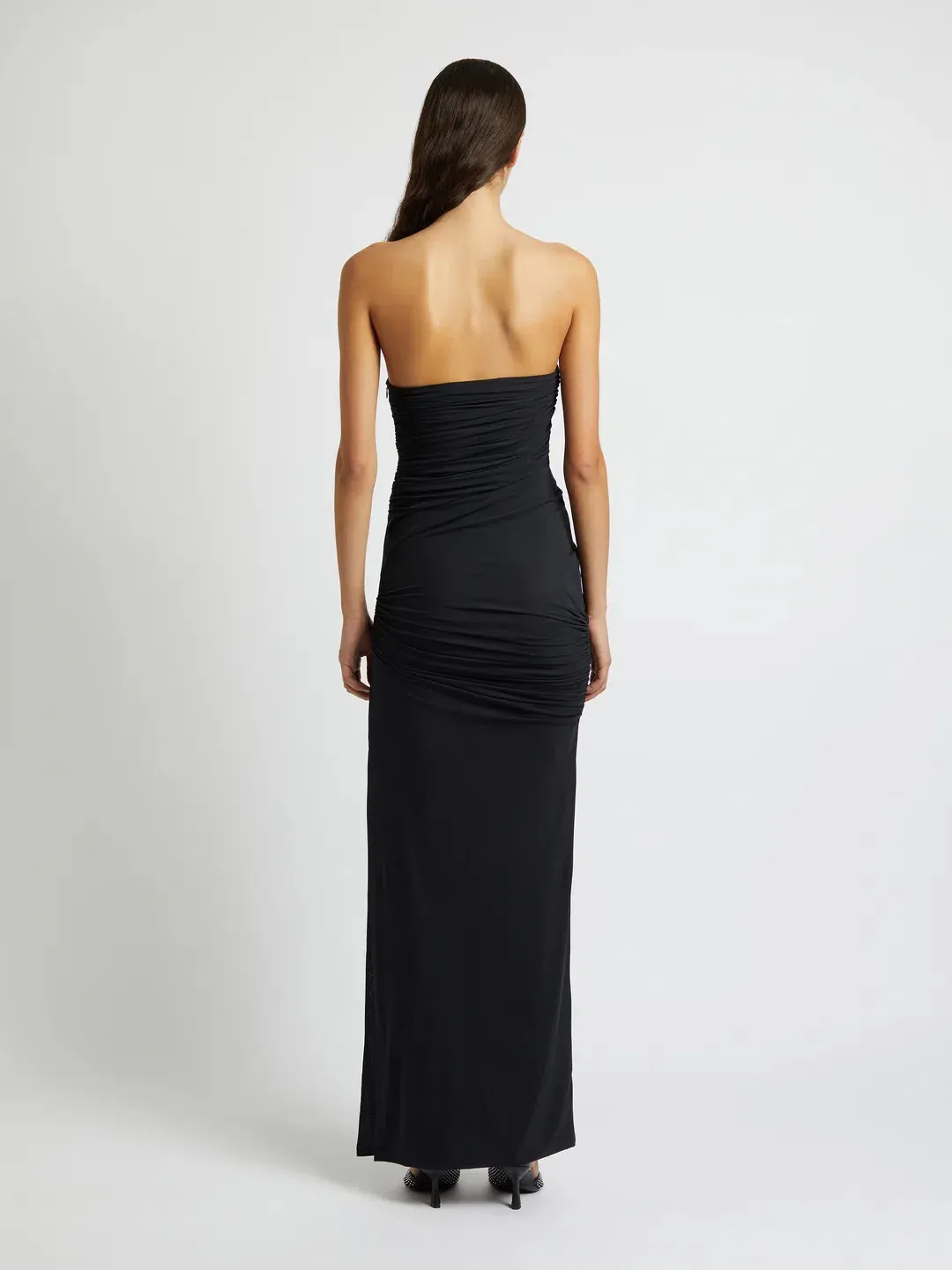 Christopher Esber Encompassed Looped Bodice Dress Black Size 8 / 8-10 AU for rent on The Volte - main image