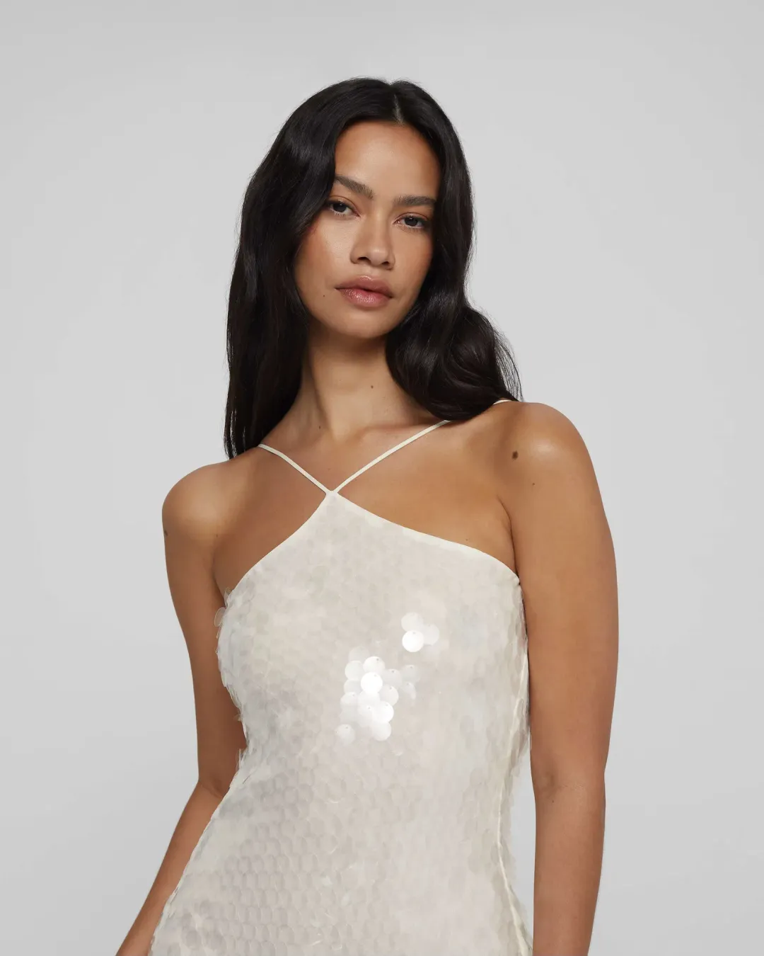 Rat & Boa Emmanuella Dress White Sequin Size XS / AU 6 for rent on The Volte - main image