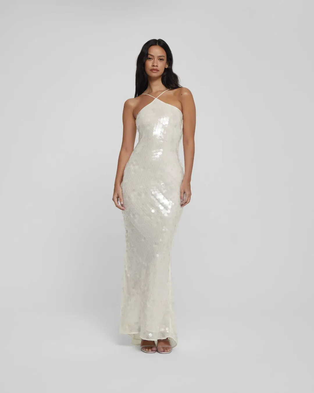 Rat & Boa Emmanuella Dress White Sequin Size XS / AU 6 for rent on The Volte - main image