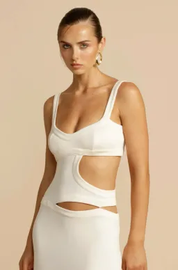 Arcina Ori Jetta Maxi Dress White Size S/Au 8 for rent on The Volte - image 3