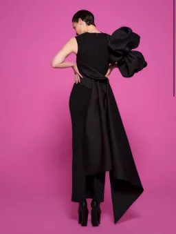 Solace London Moore Maxi Dress in Black Size 8 for rent on The Volte - image 2