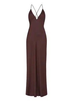 Manning Cartell Time To Shine Slip Dress In Truffle Size 4 for rent on The Volte - image 5
