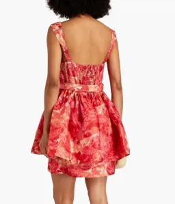Zimmermann High Tide Mini Dress Pink Ikat Floral  Size 3 /Au14 for rent on The Volte - image 3